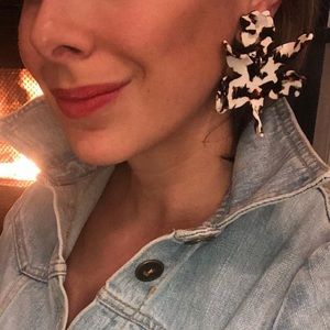 Lele Sadoughi Paper Lily Drop Earrings tortoise